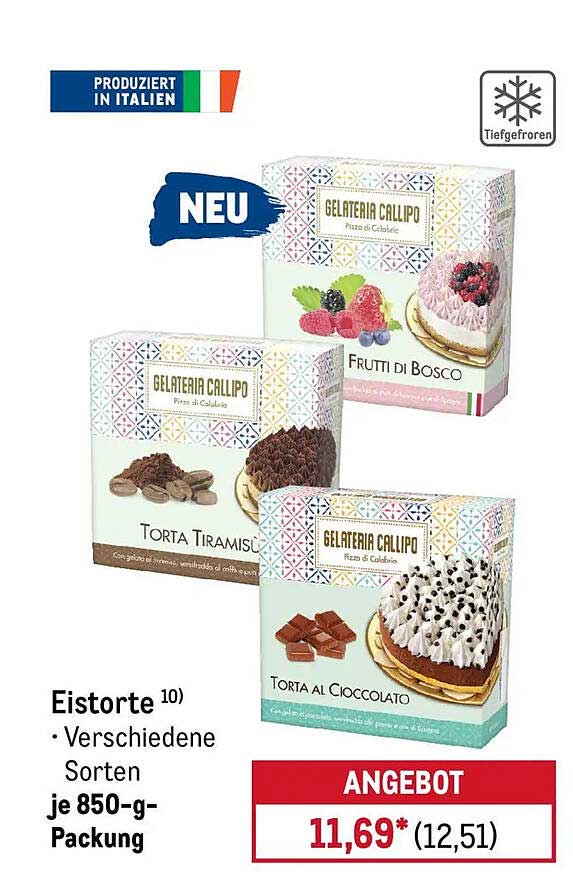 Eistorte Verschiedene Sorten je 850-g-Packung