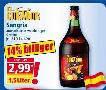 El Curador Sangria aromatisiertes weinhaltiges Getränk