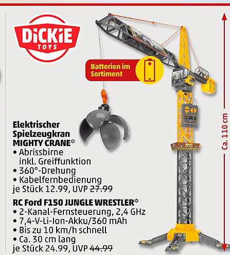 Elektrischer Spielzeugkran MIGHTY CRANE*
