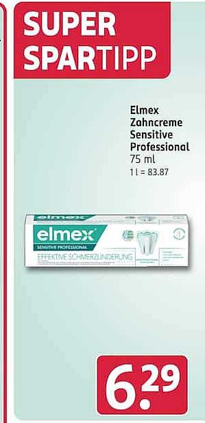 Elmex Zahncreme Sensitive Professional 75 ml