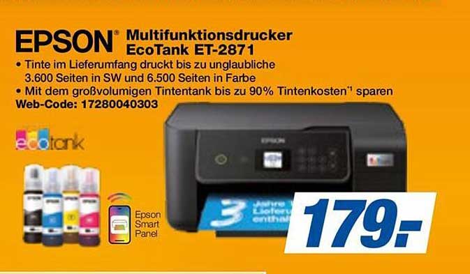 EPSON Multifunktionsdrucker EcoTank ET-2871