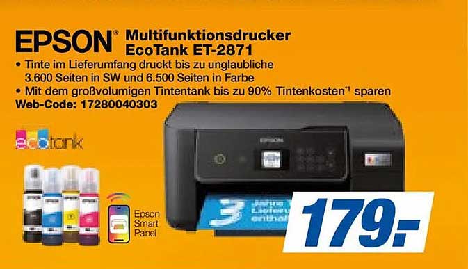 EPSON Multifunktionsdrucker EcoTank ET-2871