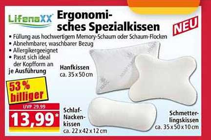 Ergonomisches Spezialkissen