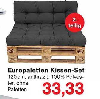 Europaletten Kissen-Set