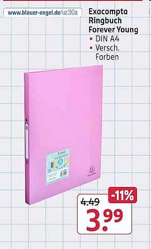 Exacompta Ringbuch Forever Young • DIN A4 • Versch. Farben