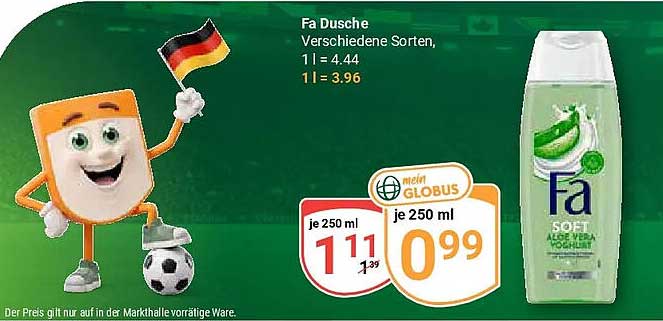 Fa Dusche Verschiedene Sorten, 1 l = 4.44, 1 l = 3.96