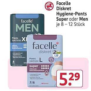 Facelle Diskret Hygiene-Pants Super oder Men je 8–12 Stück
