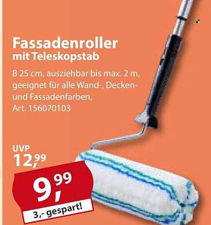 Fassadenroller mit Teleskopstab