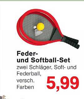 Feder- und Softball-Set