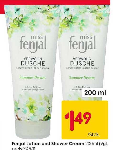 Fenjal Lotion und Shower Cream 200ml
