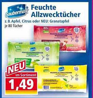 Feuchte Allzwecktücher