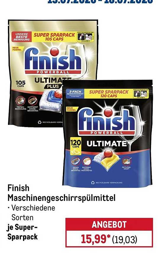 Finish Maschinen­geschirrspülmittel Verschiedene Sorten je Super-Sparpack