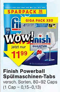 Finish Powerball Spülmaschinen-Tabs