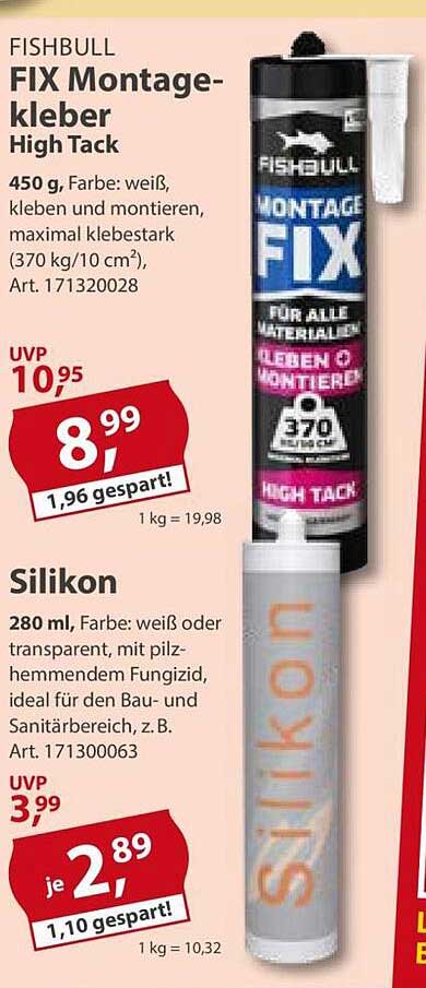 FISHBULL FIX Montagekleber High Tack