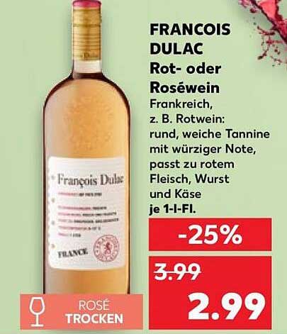 FRANCOIS DULAC Rot- oder Roséwein