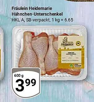 Fräulein Heidemarie Hähnchen-Unterschenkel