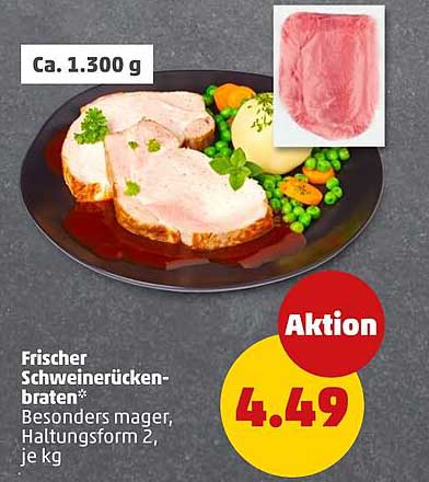 Frischer Schweinerücken-braten*