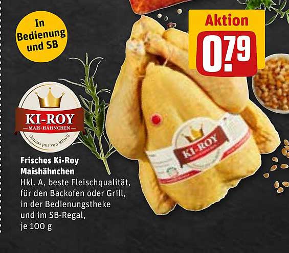 Frisches Ki-Roy Maishähnchen
