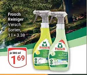 Frosch Reiniger Versch. Sorten, 1 l = 3.38