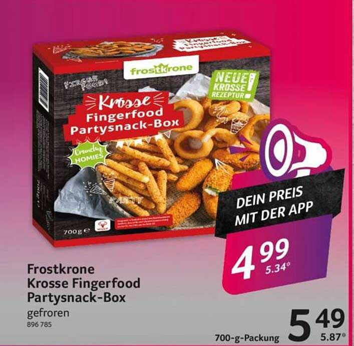 Frostkrone Krosse Fingerfood Partysnack-Box gefroren