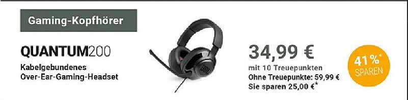 Gaming-Kopfhörer QUANTUM200 Kabelgebundenes Over-Ear-Gaming-Headset