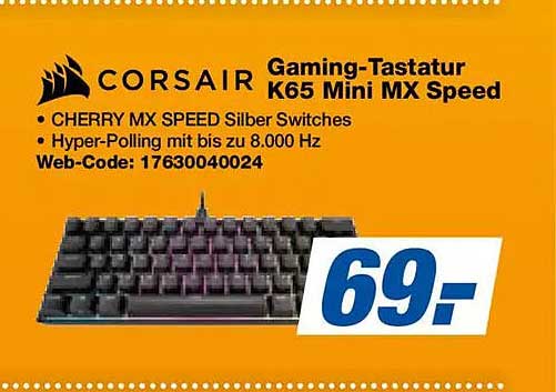Gaming-Tastatur K65 Mini MX Speed