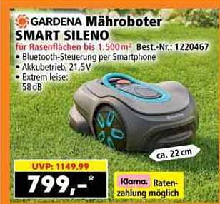 GARDENA Mähroboter SMART SILENO