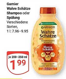 Garnier Wahre Schätze Shampoo oder Spülung Verschiedene Sorten, 1 l: 7,96–9,95