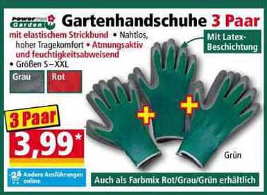 Gartenhandschuhe 3 Paar