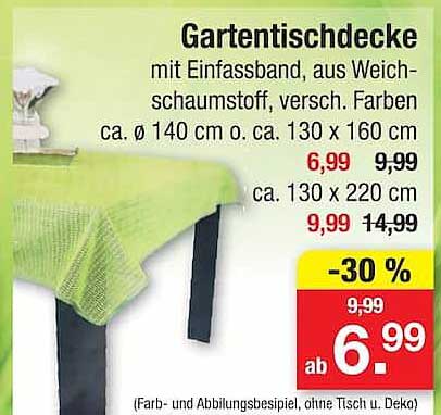 Gartentischdecke