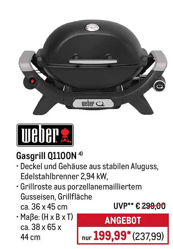 Gasgrill Q1100N 4)