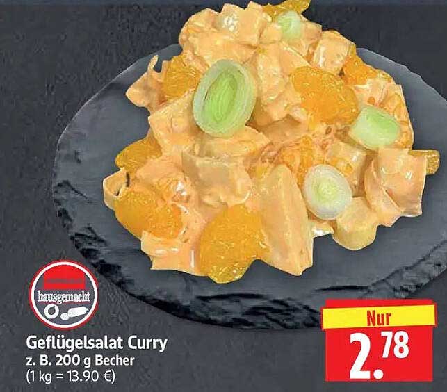 Geflügelsalat Curry