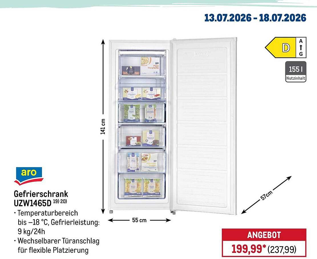 Gefrierschrank UZW1465D