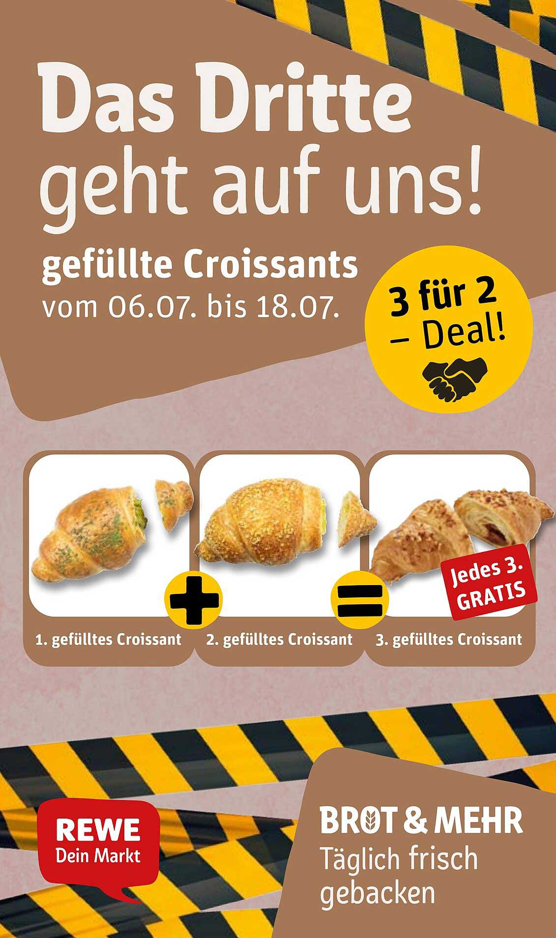 gefüllte Croissants