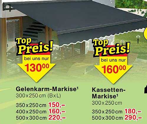 Gelenkarm-Markise¹