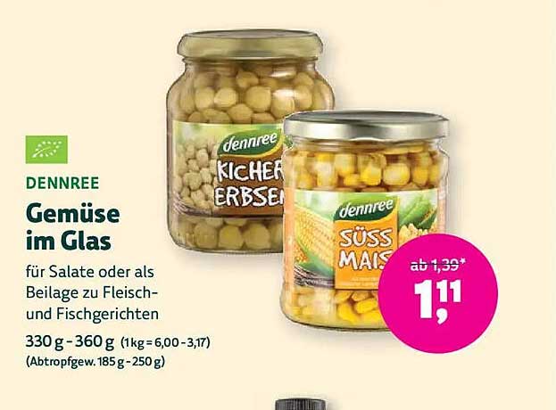 Gemüse im Glas
