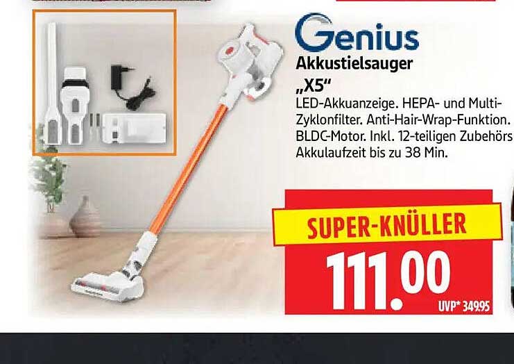 Genius Akkustielsauger „X5“