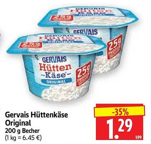 Gervais Hüttenkäse Original 200 g Becher