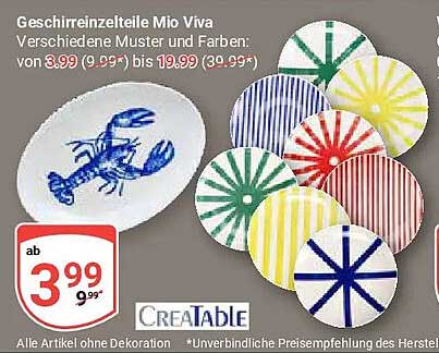 Geschirrzierteile Mio Viva