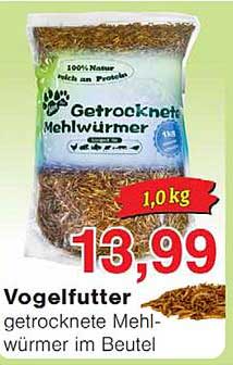 Getrocknet Mehlwürmer