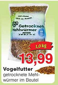 Getrocknete Mehlwürmer