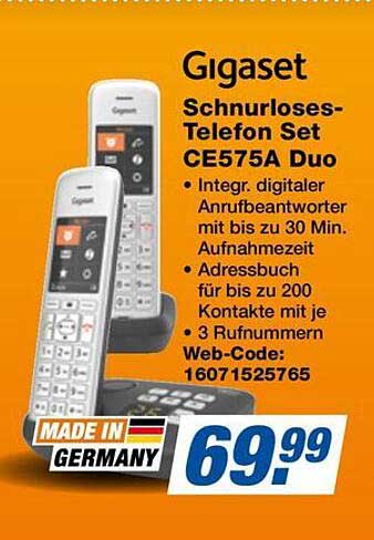 Gigaset Schnurloses-Telefon Set CE575A Duo