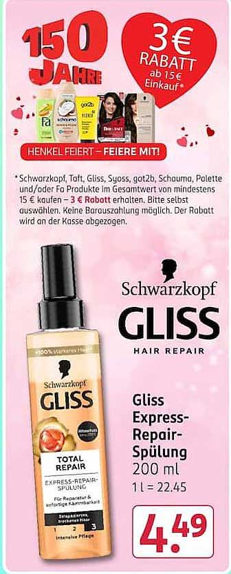 Gliss Express-Repair-Spülung 200 ml