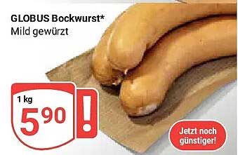 GLOBUS Bockwurst* Mild gewürzt