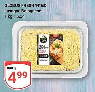 GLOBUS FRESH 'N' GO Lasagne Bolognese