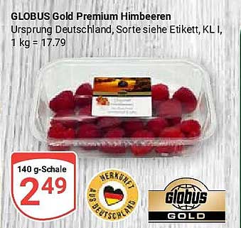 GLOBUS Gold Premium Himbeeren