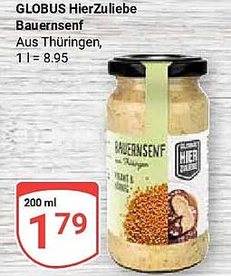 GLOBUS HierZuliebe Bauernsenf