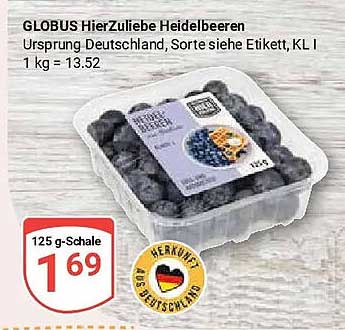 GLOBUS HierZuliebe Heidelbeeren