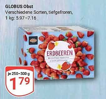 GLOBUS Obst Verschiedene Sorten, tiefgefroren, 1 kg