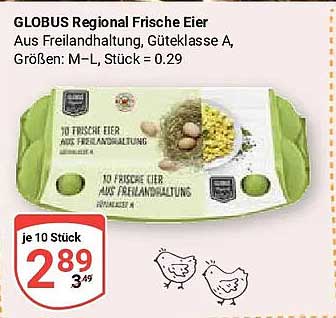 GLOBUS Regional Frische Eier